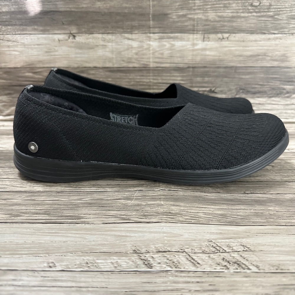 Skechers Dreamy Graceful Loafer Womens 9 Black Air Cooled Flat Goga Max Shoes